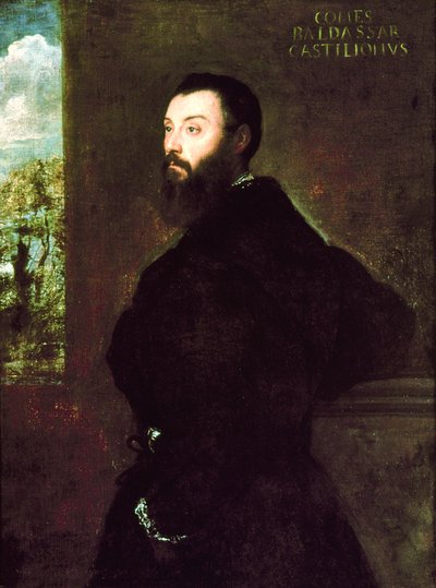 Portrait of Baldassare Castiglione, 1523 by Tiziano Vecelli